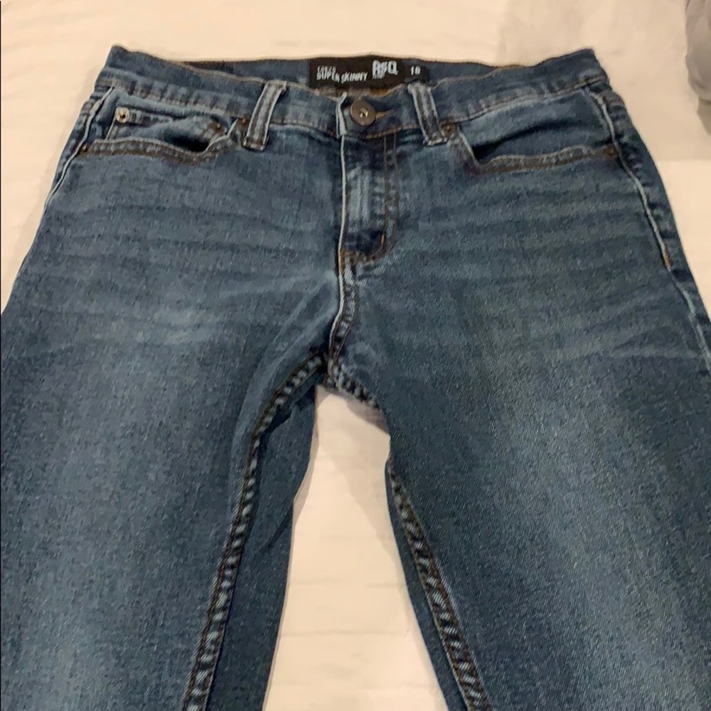 RSQ Tokyo Super Skinny Dark Wash Boys Jeans